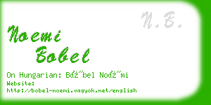 noemi bobel business card